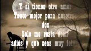 La Novel  Si me vas abandonar LETRA [upl. by Bunting791]