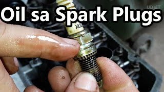 Oil sa Spark Plugs Saan at paano ito napupunta sa spark plug [upl. by Aiuoqes217]