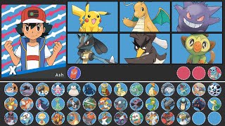 All Ashs Pokemon GEN 1  GEN 8 [upl. by Mou]