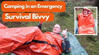 A very wet night in an Emergency survival Bivvy [upl. by Annauj]