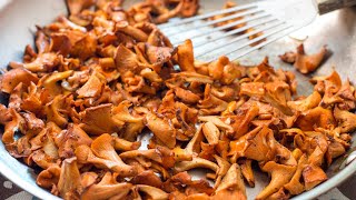 Easy and Fast Sautéed Chanterelle Mushrooms Chanterelles Recipe  EatSimpleFoodcom [upl. by Zelma198]