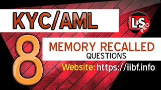 IIBF  KYCAML Certification Questions with Explanation [upl. by Anaujat]