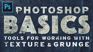 Texture amp Grunge Essentials  Photoshop Tutorial with Free Textures [upl. by Ahsoik]