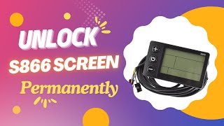 Permanently Unlock Any Electric Bike Screen With S866 M3 Sw900 M5  Sd Store Special [upl. by Akiwak]