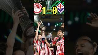 Olympiakos vs Fiorentina 10 Highlights  Conference League Final 💥🏆shorts viral football trend [upl. by Mount475]