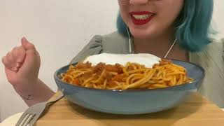 SPAGHETTI BOLONEZ ASMR  Türkçe Asmr [upl. by Meggie]