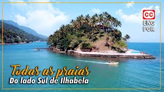 TODAS AS PRAIAS do lado Sul de Ilhabela [upl. by Audri]