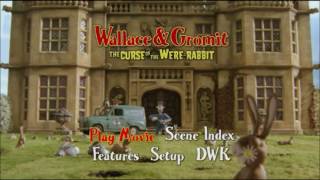 Wallace amp Gromit The Curse of the WereRabbit 2005  DVD Menu [upl. by Kevon48]