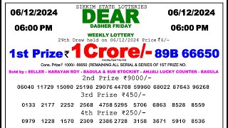 🔴Lottery Sambad Today 0600pm 071224 Dear Lottery Result Pdf Download [upl. by Yelrihs]