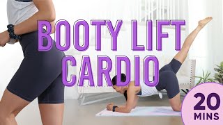 20 minute Booty Lift Cardio Pilates Workout  7 Day Glute Challenge do this video every day [upl. by Ungley]