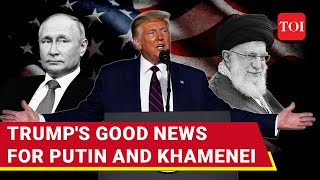 Trumps Bombshell Hint On Putin Khamenei Big Announcement On Russia Iran Sanctions [upl. by Lifton68]