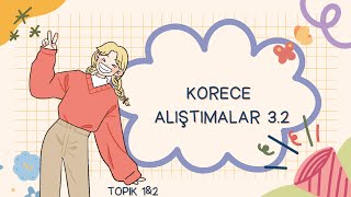 Korece Alıştırmalar 32  kelimeler TOPIK 1 [upl. by Yecaj]