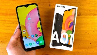 Samsung Galaxy A01 Unboxing amp First Impressions [upl. by Soane255]