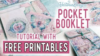 Pocket Booklet Tutorial  All the Printables for Free [upl. by Mariquilla20]