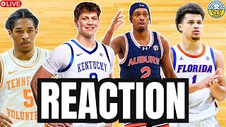 SEC Basketball Reaction Kentucky Defeats Tennessee Auburn amp Florida Earn Wins More [upl. by Eva]