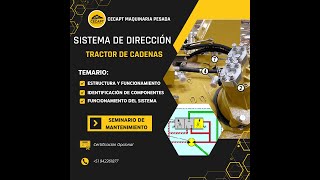 SISTEMA DE DIRECCIÓN  TRACTOR DE CADENAS D8T [upl. by Beckett497]