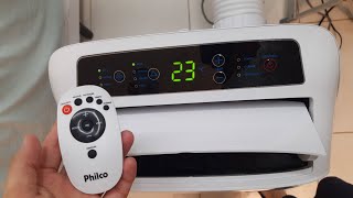 Ar condicionado portátil Philco 11000 btu vale a pena Review completo prós e contras PAC11000F2 [upl. by Sloatman35]