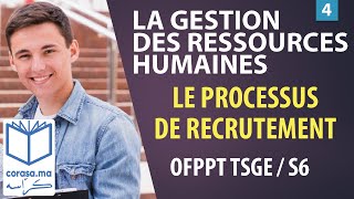 04  M15 LA GESTION DES RESSOURCES HUMAINES  LE PROCESSUS DE RECRUTEMENT  OFPPT  S6 [upl. by Malha344]