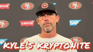 Grant Cohn Asks Kyle Shanahan Why the 49ers Cant Beat Man Coverage [upl. by Gnilsia436]