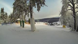 Najdłuższy zjazd w Zieleńcu  od pomarańczowej do niebieskiej  Zieleniec Ski Arena [upl. by Leiuqese]