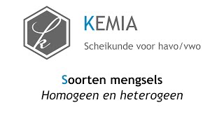 Soorten mengsels Homogeen en heterogeen [upl. by Trant]