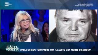 Totò Riina Rita Dalla Chiesa quotMio padre una morte dignitosa non lha avutaquot  La Vita in Diretta [upl. by Najar]