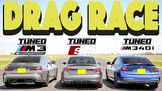 1100hp Lucid Air v Tuned BMW M3 DRAG RACE [upl. by Birecree]