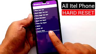 All Itel Phone Hard Reset Pattern Unlock Factory Reset Easy Trick With Keys [upl. by Eiznekcam]