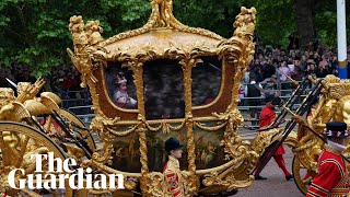 Hologram of Queen Elizabeth appears inside 260yearold golden carriage [upl. by Kcid183]