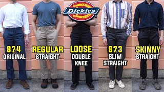 COMPLETE Guide To Dickies Work Pants  Which Fit Is Best 874 873 Double Knee Cargo Skinny [upl. by Serena448]