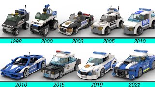 Evolution of LEGO Police Toy Car 1998  2022 [upl. by Keene]