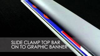 Graphic Installation Silverstep Retactable Banner Stand [upl. by Namref]