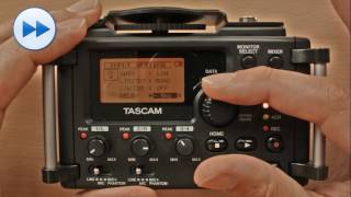 Tascam DR 60 Video Tutorial Guide to menus and set up [upl. by Llenad]