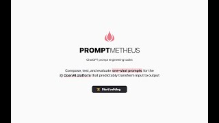 Promptmetheus – Prompt Engineering Demo [upl. by Soalokcin21]