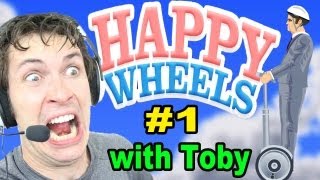 Lets Play Happy Wheels  IM DEAD  Part 1 [upl. by Zolnay]