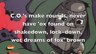 MF Doom  Doomsday with lyrics [upl. by Fronia]