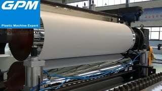 plastic sheet manufacturing processplastic sheet making machine [upl. by Allisan70]