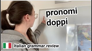 Italian Grammar Review formare i PRONOMI DOPPI e focus su GLIELOLALILE in IT [upl. by Damalis]