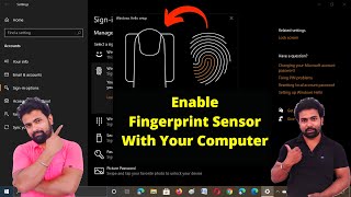 How To Enable Fingerprint Sensor With Computer  Enable Fingerprint Reader in PC [upl. by Herzog]