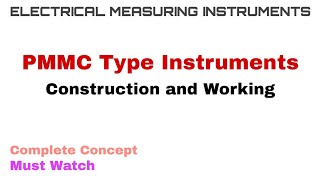 8 PMMC Type Instruments  Construction and Working  Complete Concept [upl. by Aubreir]