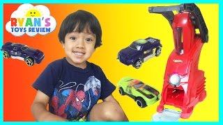 Ryan ToysReview airplane ride and opening surprise eggs [upl. by Attelrahc]