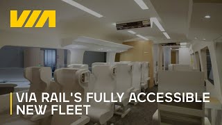 VIA Rails fully accessible new fleet [upl. by Oeramed]