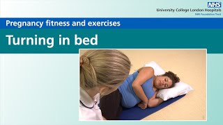 Pregnancy fitness and exercises  Turning in bed [upl. by Dukie641]