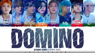 STRAY KIDS  DOMINO Lyrics Color CodedHanRomEng [upl. by Ylen]