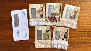 Envelope Pockets for Junk Journals Recycled Junk Mail Envelopes [upl. by Leonore]