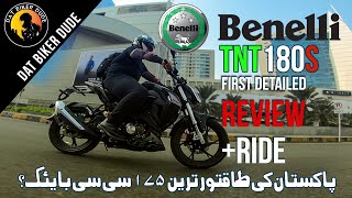 Benelli TNT 180s First Detailed Review and Ride by Biker Dude  Top speed info [upl. by Saleme412]