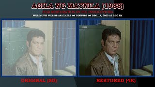 FPJ  Agila ng Maynila 1988  Before and After Restoration [upl. by Rivers]