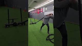 Rope Sled Tricep Overhead Pull [upl. by Ellehcar]