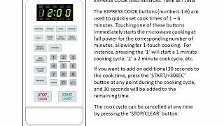 How To Set the Clock and Cook Times for Magic Chef MCM and HMM Series Microwaves [upl. by Tirreg421]