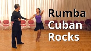 Rumba Basic Routine with Cuban Rocks  Latin Dance [upl. by Anna954]